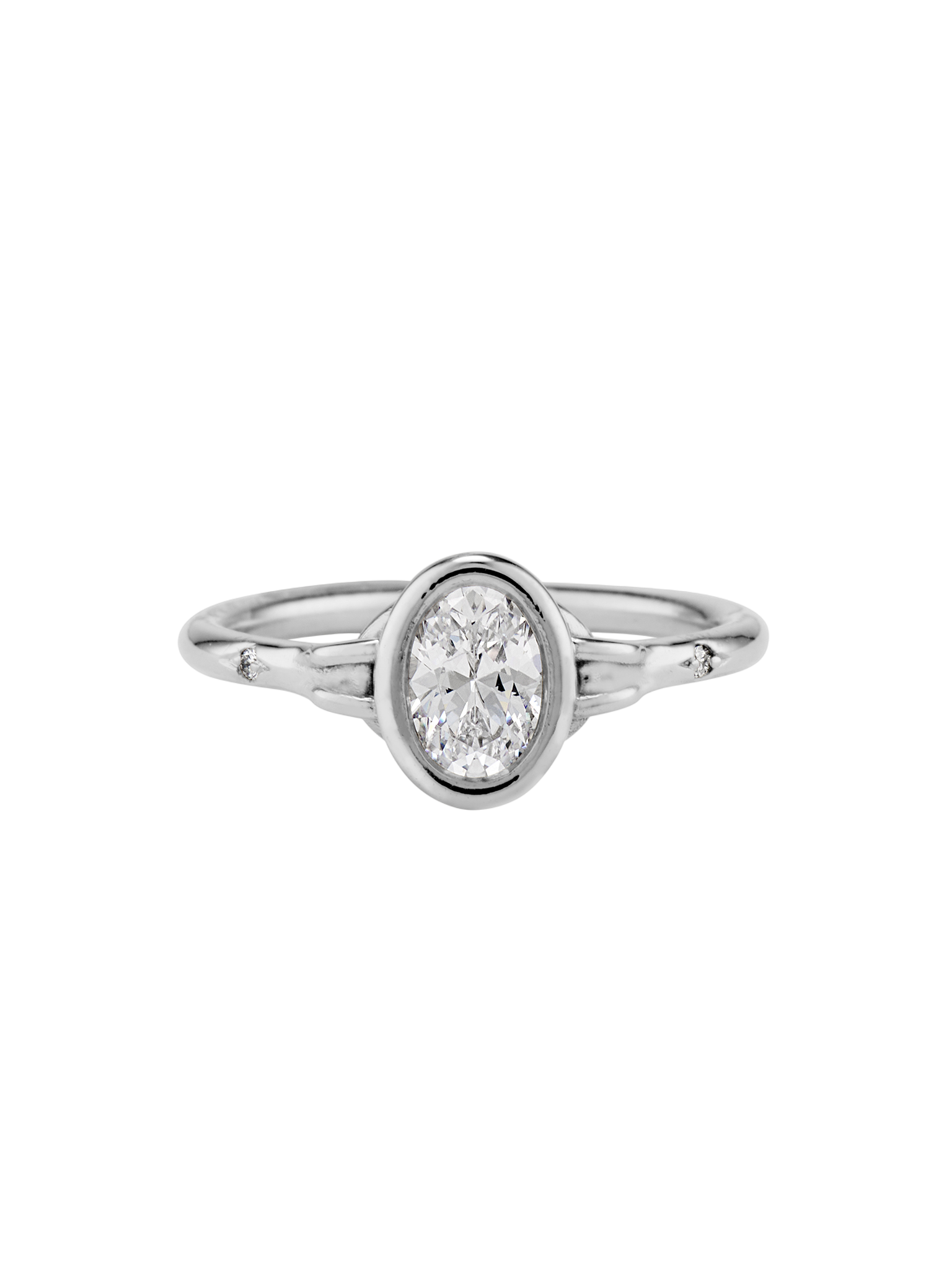 Suspended in time ring - oval
